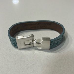 Stingray and silver bracelet